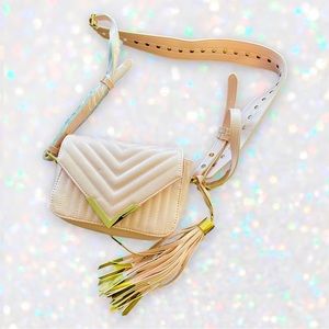 🆕 Victoria’s Secret Light Pink & Gold Studded Small Crossbody Purse